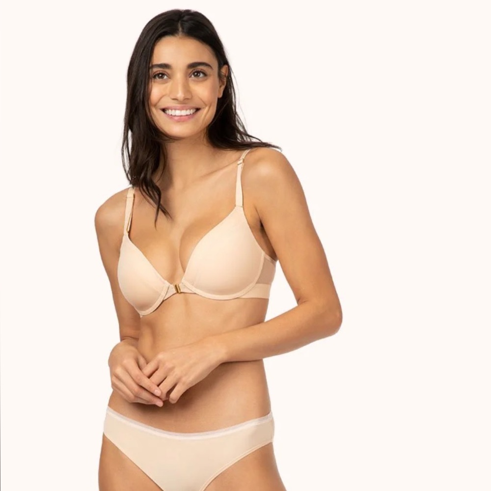 *BNWT* Lively, The Front Close No-Wire Bra, Toasted Almond, 36DDD